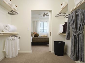 Oversized walk-in closets